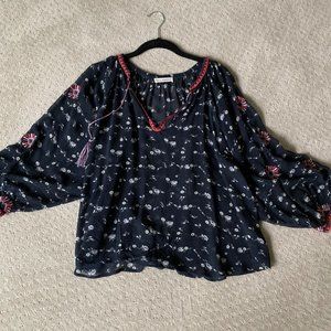 Ulla Johnson Lida Floral Georgette Silk Blouse